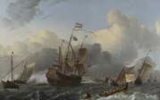 the eendracht and a fleet of dutch men of war